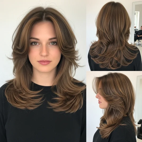 90s Butterfly Haircut Long Hair