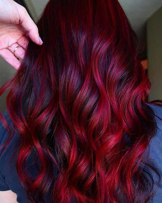 23 Red and Black Hair Color Ideas for Bold Women