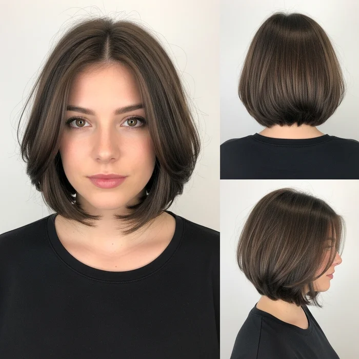 Angled Bob haircuts for Fine Hair