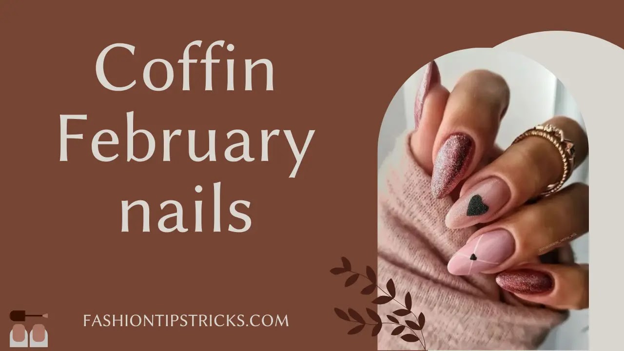 Coffin February nails Coffin February nails