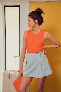 Wrap Denim Skirt Wrap Denim Skirt