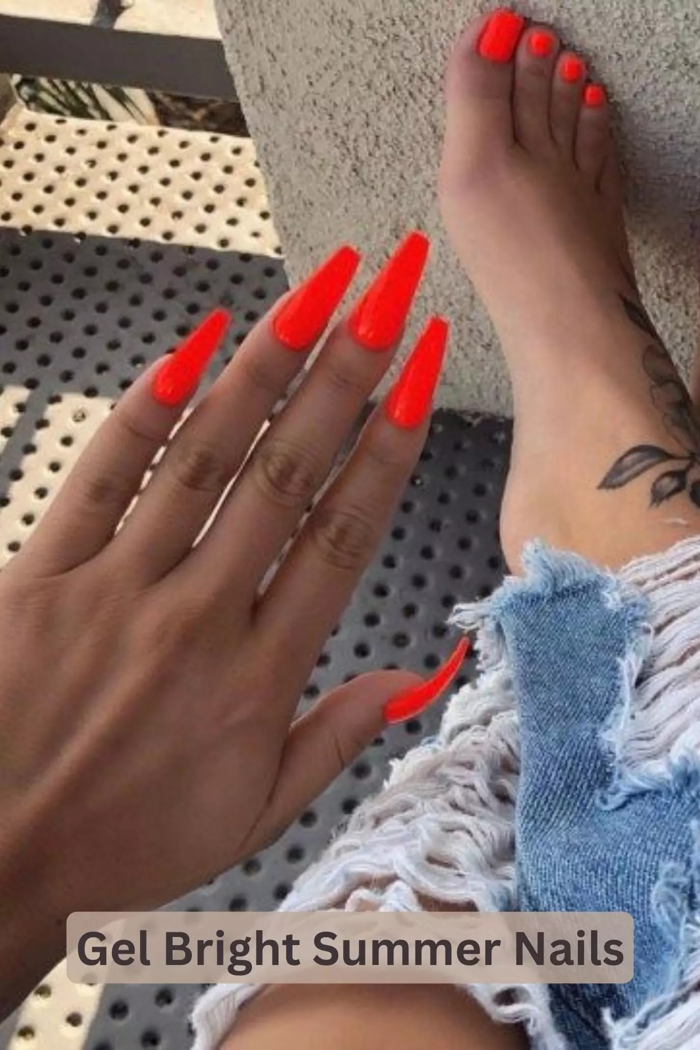 Gel Bright Summer Nails
