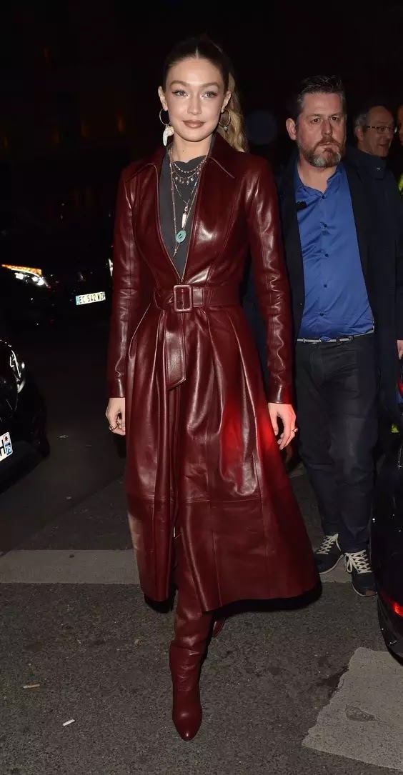 Leather Jacket and Long Red Dresses: Leather Jacket and Long Red Dresses: