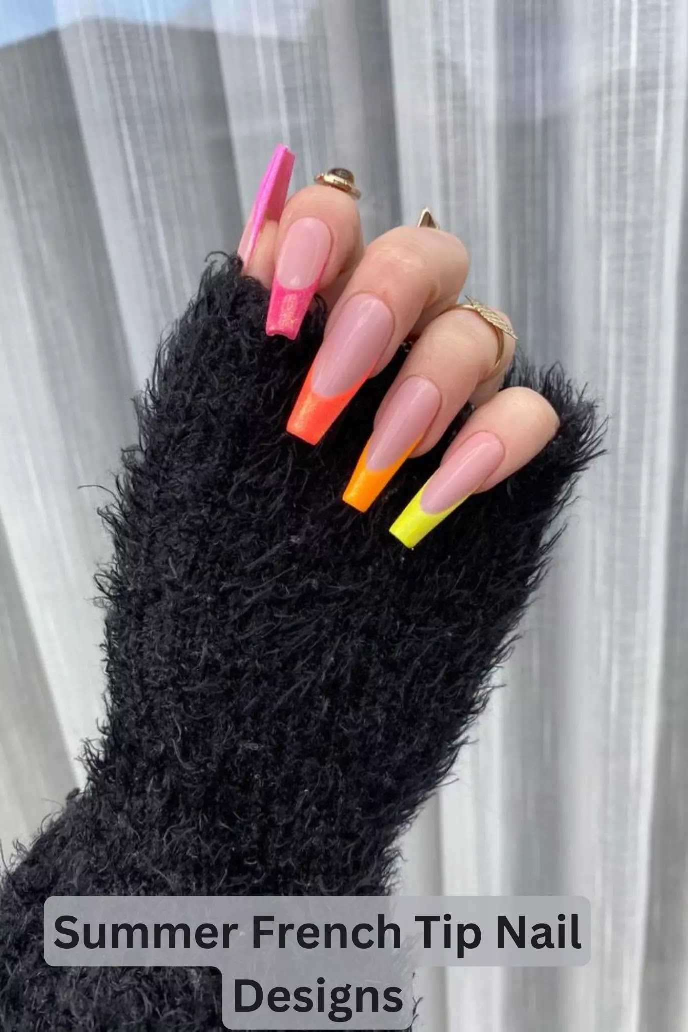 Summer French Tip Nail Designs