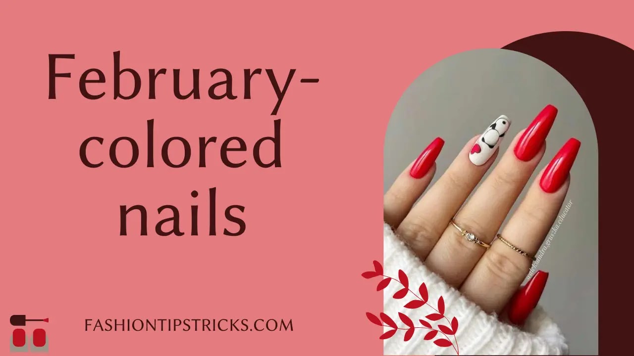 February-colored nails February-colored nails