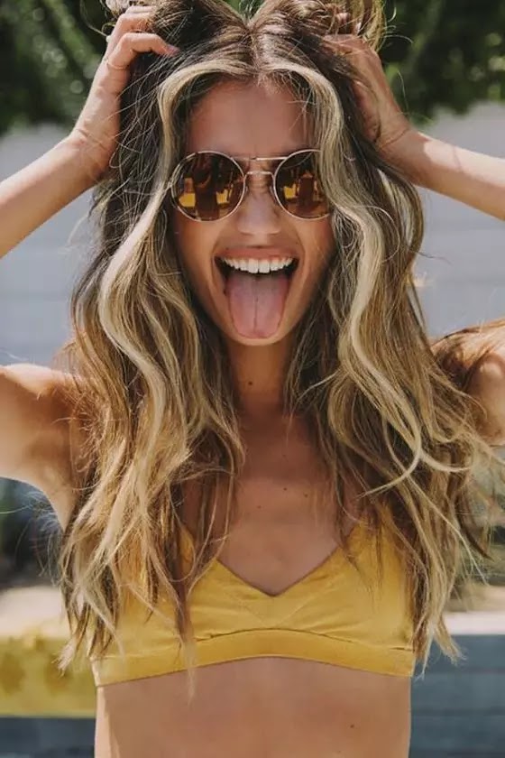 Summer Beach Blonde Hair: