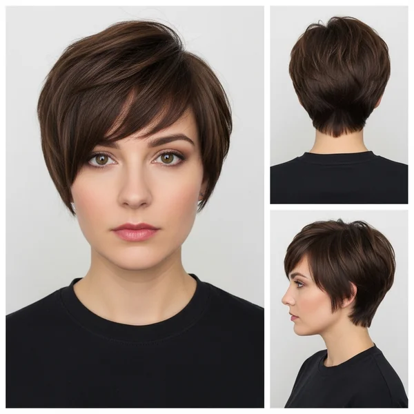 Asymmetrical Haircut For Round Face Short Hairstyles