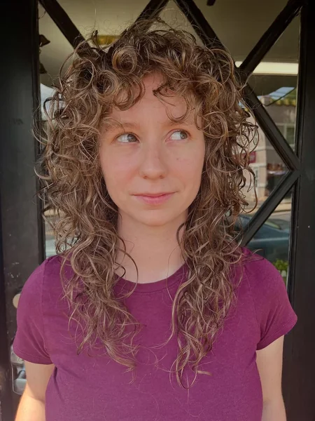Beautiful Defined Curly Long Shag with Fringe