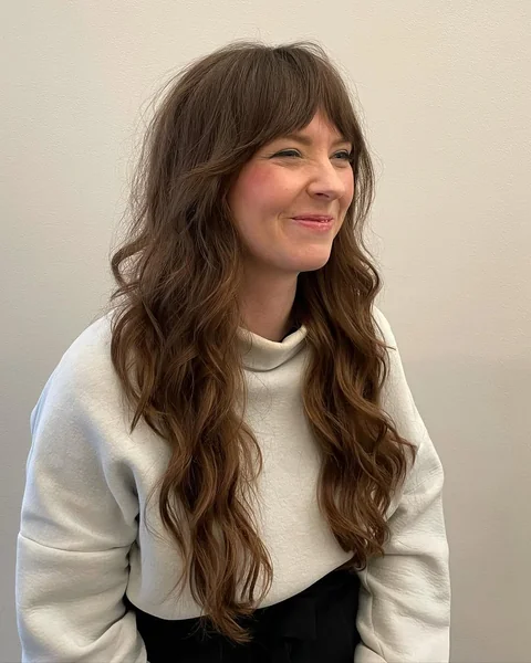 Beautiful Natural Brown Long Shag with Volume