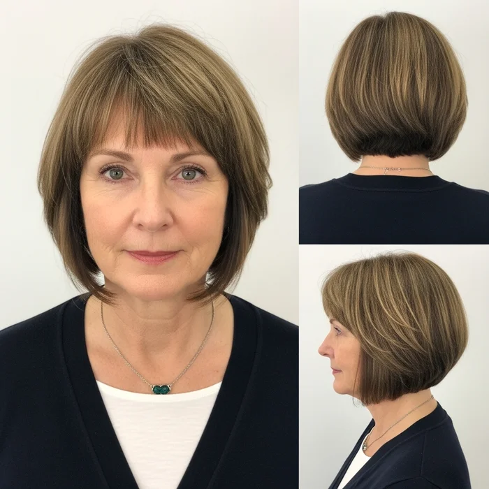Blunt Cut with Fringe