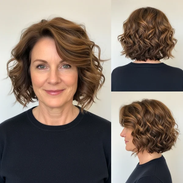 Bob Hairstyles For Curly Hair Over 50