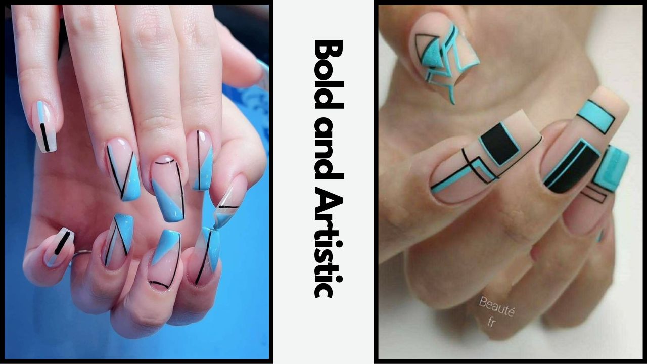 Bold and Artistic nail art Bold and Artistic nail art