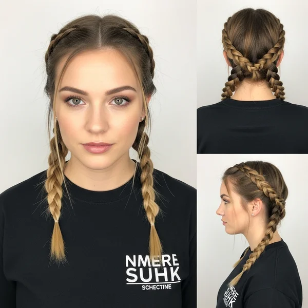 Braided Medium Length Hair