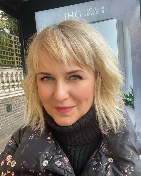 Bright Blonde Textured Shaggy Bob