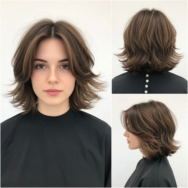 Butterfly Chin Length Haircut