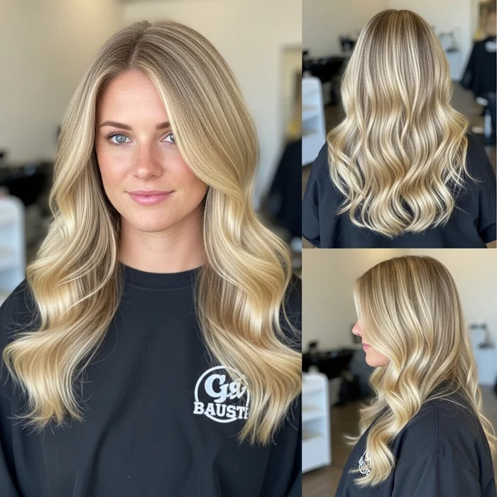 Buttery Blonde Hollywood Waves