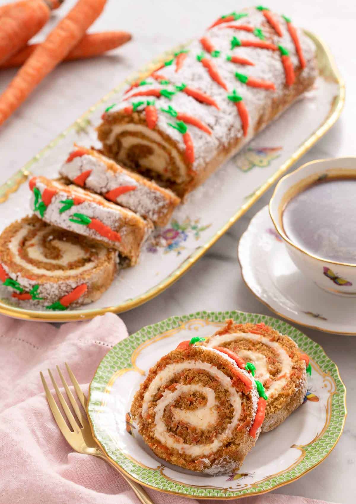 Carrot Cake Roll - Preppy Kitchen