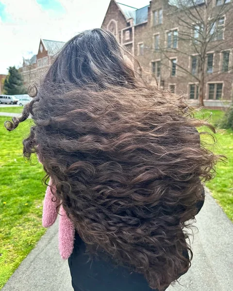 Cascading Dark Extra-Long Natural Voluminous Curls