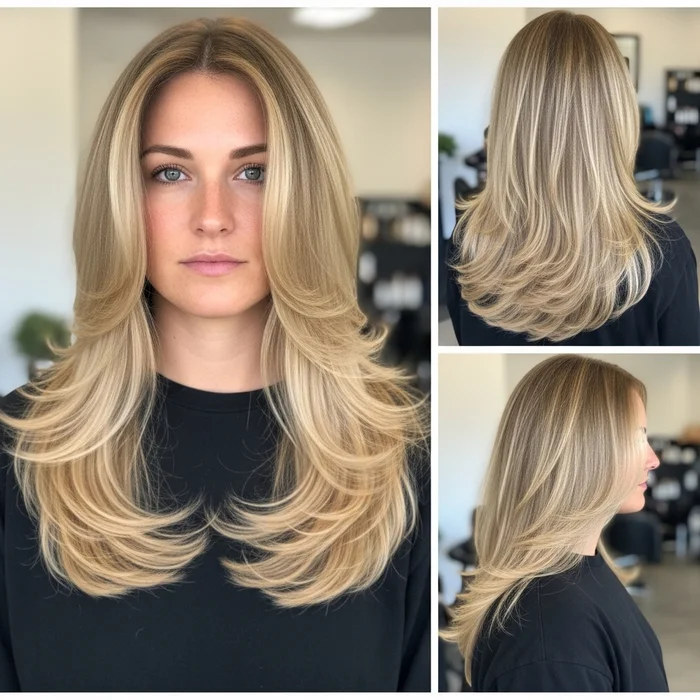 Champagne Blonde Layers
