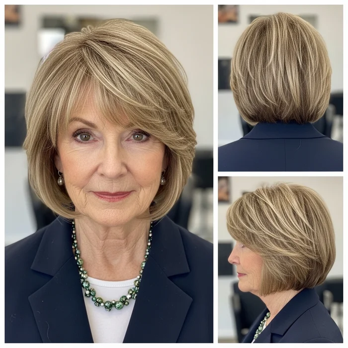 Chin-Length Layered Bob