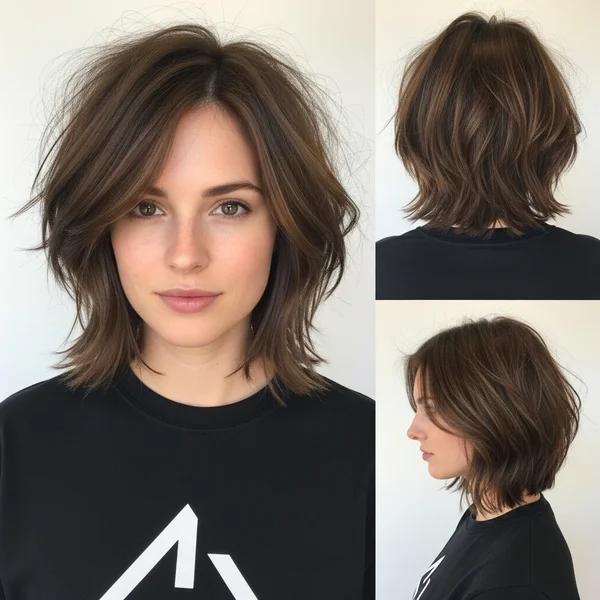 Choppy Bob Hairstyle For Medium Length Hair