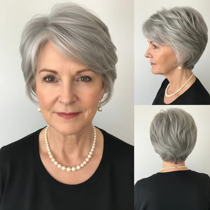 Classic Silver Tapered Pixie
