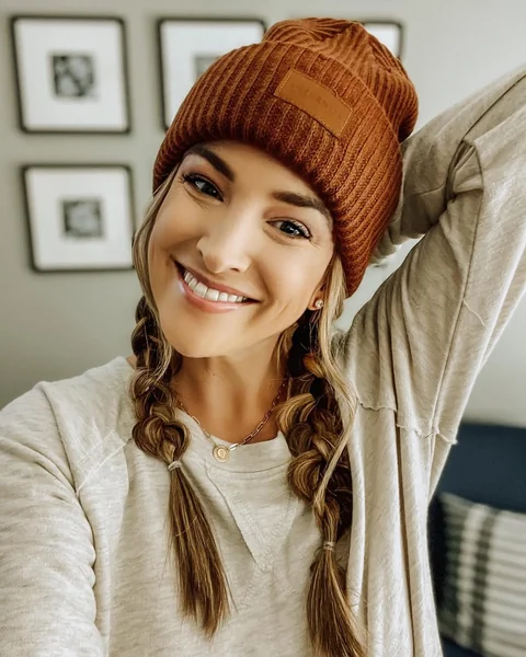 Cozy Double Braids for Beanie Season