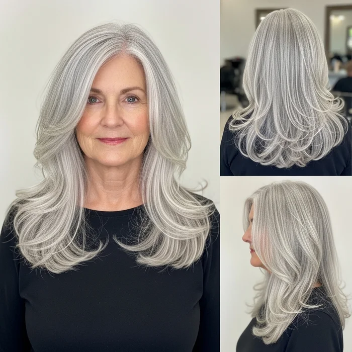 Crimped Silver Waves For Women Over 60