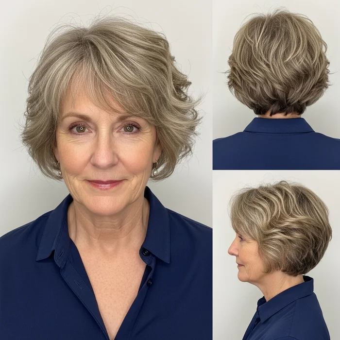 Cropped Layered Curls