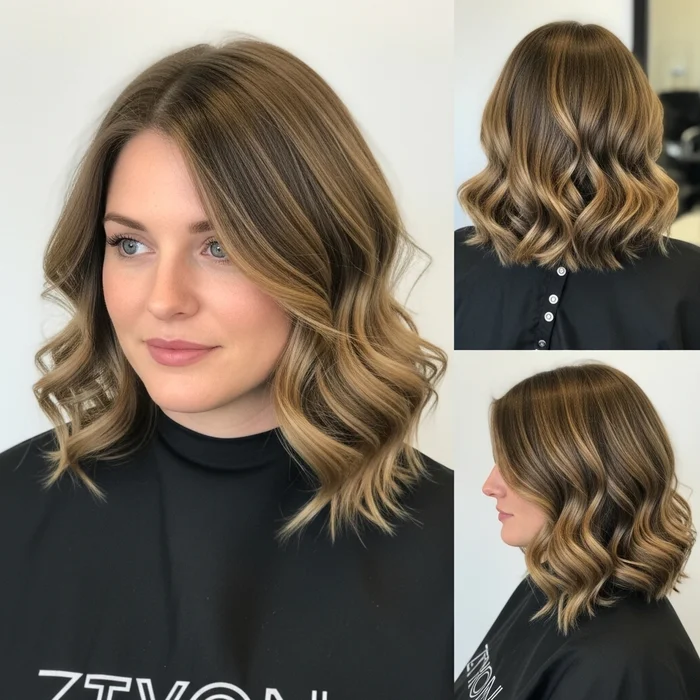 Curled Layered Long Bob