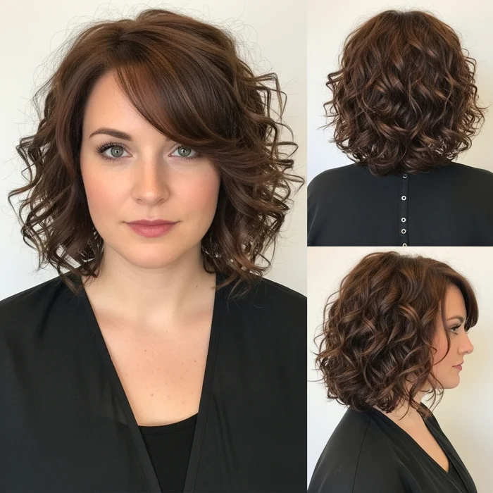 Curly Inverted Bob hair styles medium