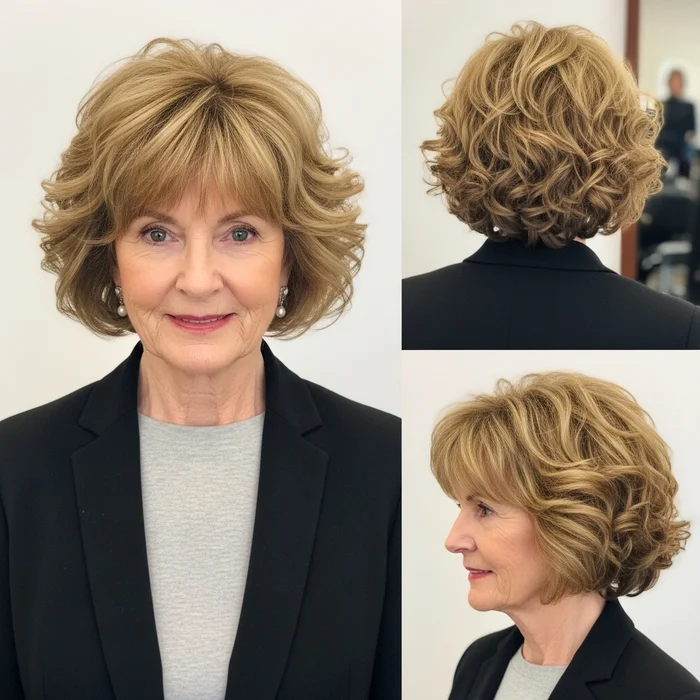 Curly Textured Bob