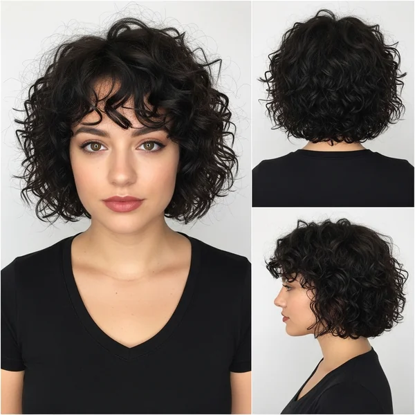 Cute Curly Hairstyles Short Thick Hair