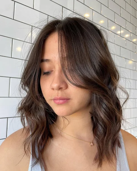 Dark Chocolate Medium Cut with Soft Waves