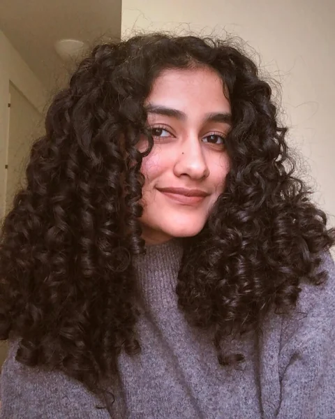 Defined Curly Bob with Natural Volume