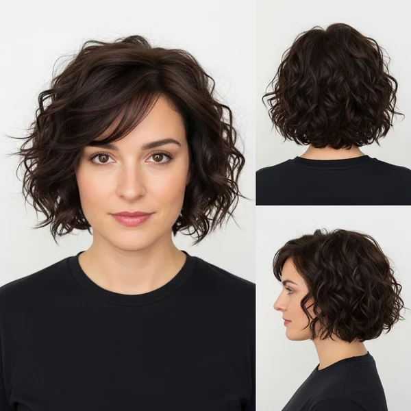 Easy Hairstyles For Short Curly Hair Shoulder Length