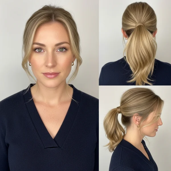 Easy Ponytail For Medium Length Hair