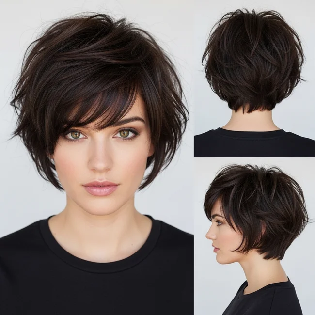 Edgy Short Choppy Bob Haircut