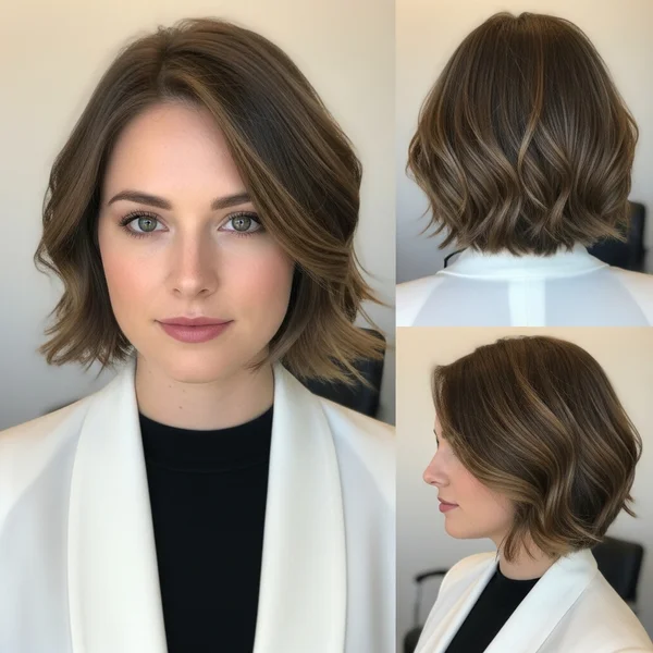 Elegant Short Bob Bridesmaid Style