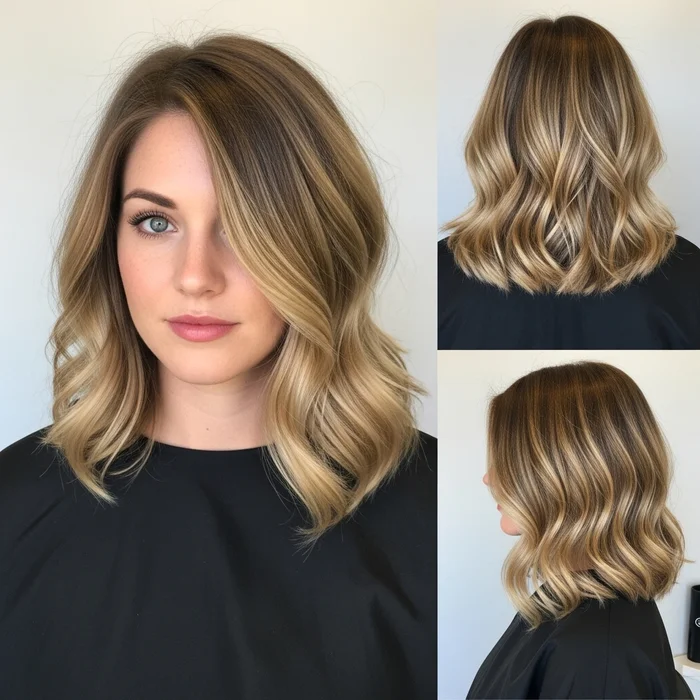 Elegant Wavy Bob Hairstyle