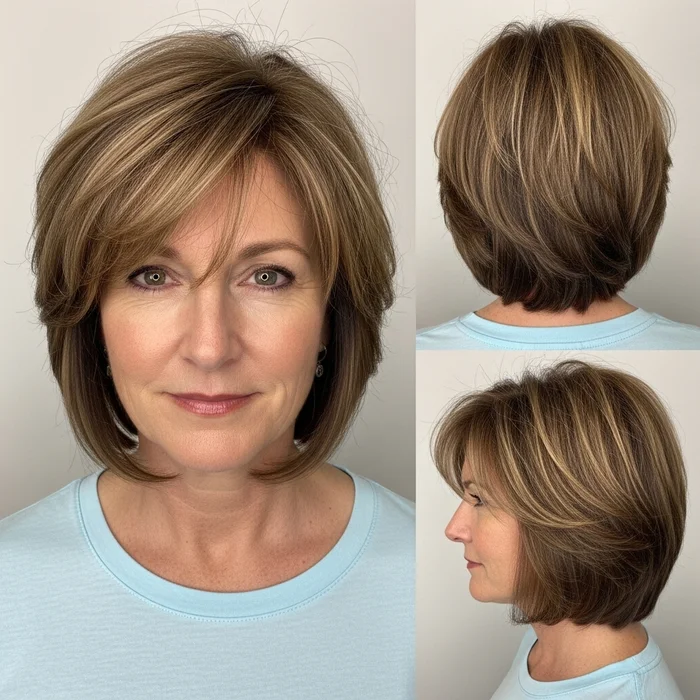 Feathered Layered Bob