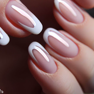 French reverse manicure nail art design French reverse manicure nail art design