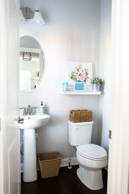 Half bath top decor ideas