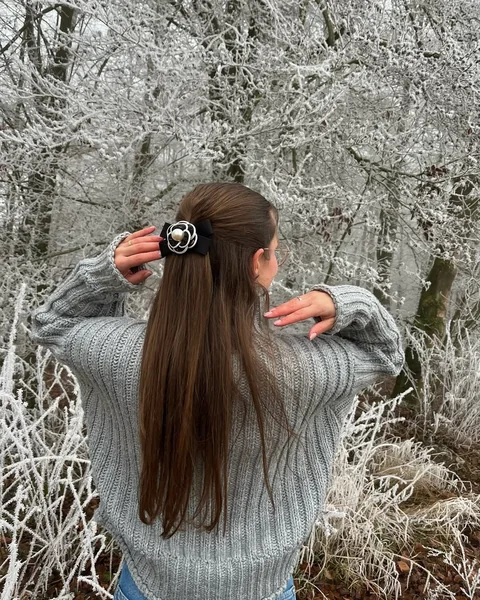 Half-Up Bow Style with Elegant Clip