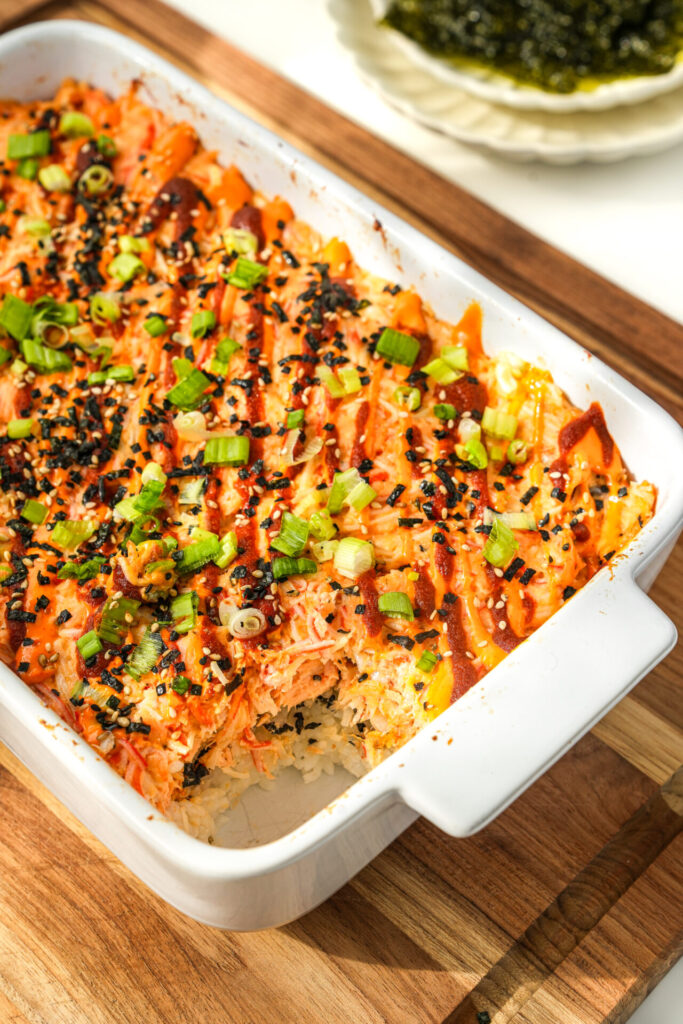 Salmon Sushi Bake (Viral Recipe) - One Happy Bite