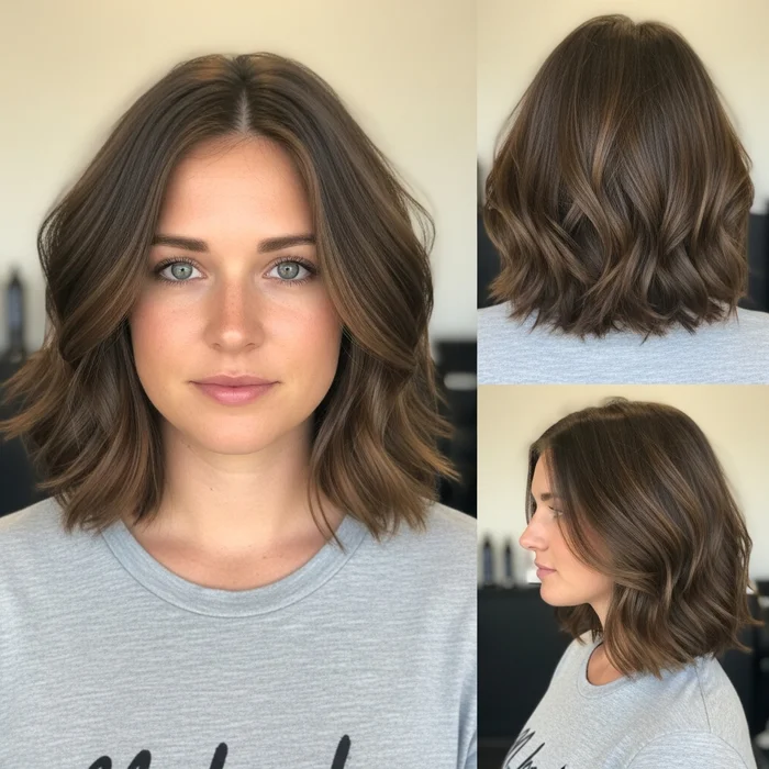 Layered Bob with Tousled Texture