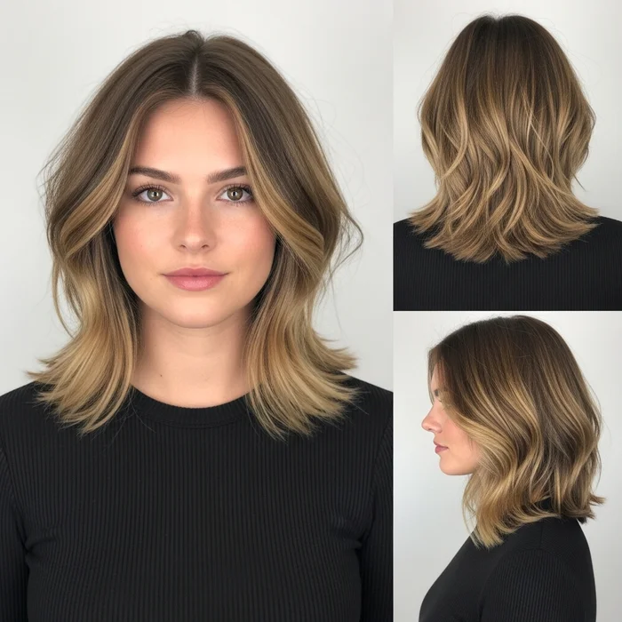 Layered Medium Wavy Bob Hairstyles