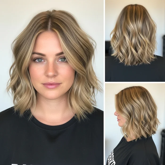 Layered Wavy Bob