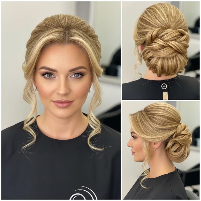 Long Blonde Updo Hairstyles