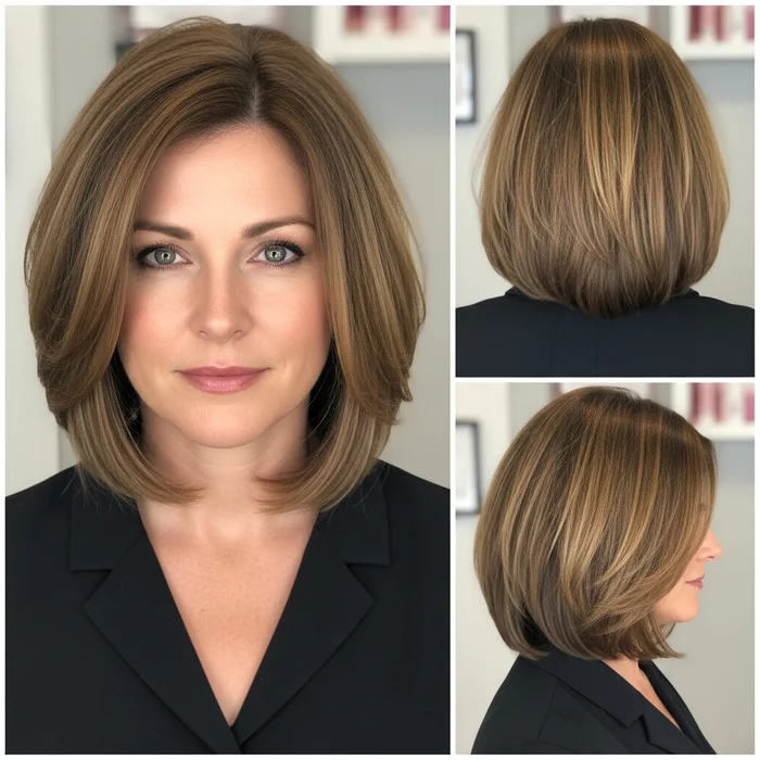 Long Bob For Thick Hair Over 40